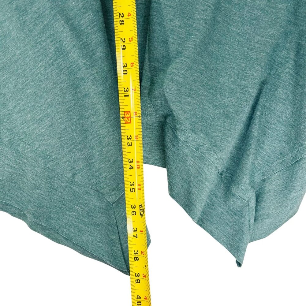 LoGo Lounge Lori Goldstein Dress Handkerchief Hem Teal Blue Lg Short Sleeve - Picture 15 of 16